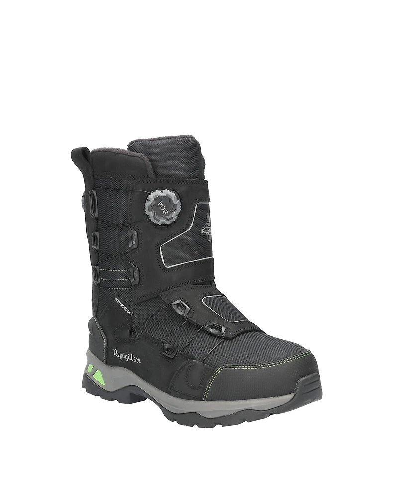 RefrigiWear Men's Extreme Double Dial Pac Boot - Waterproof, Insulated, and Anti-Slip for Cold