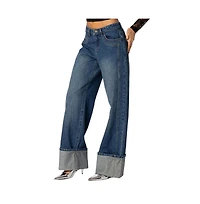 Women's Vesper Cuffed Low Rise Jeans