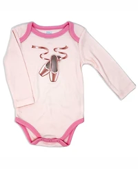 Baby Mode Girls Ballet Bodysuit, Pants and Socks, 3 Piece Set