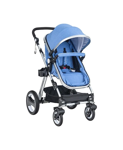 Slickblue Kids Folding Aluminum Baby Stroller Baby Jogger with Diaper Bag