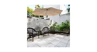 8ft Wall-Mounted Telescopic Folding Tilt Aluminum Sun Shade Umbrella