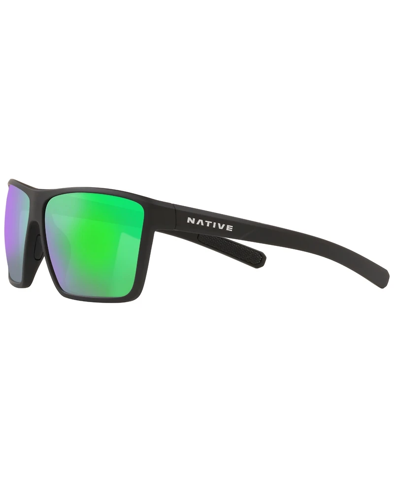 Native Men's Wells Xl Polarized Sunglasses, Mirror XD9023