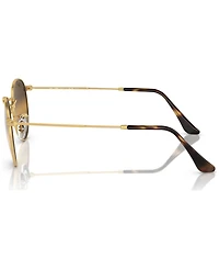 Ray-Ban Men's Round Metal Chromance Polarized Sunglasses, Mirror Gradient RB3447