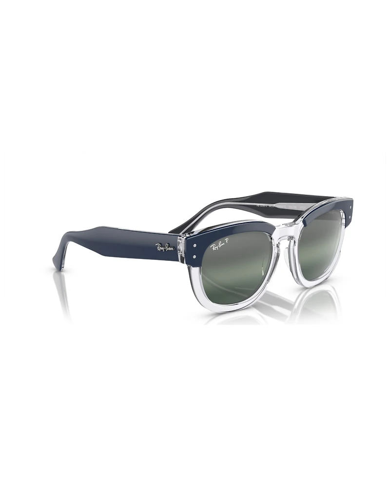 Ray-Ban Unisex Mega Hawkeye Chromance Polarized Sunglasses, Mirror Gradient RB0298S