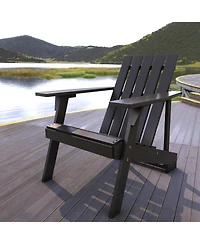 Irving Outdoor Patio Modern Acacia Wood Adirondack Chair