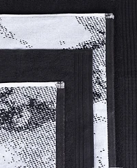 Superior Quick Drying Cotton Solid and Marble Effect 6 Piece Towel Set