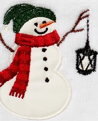 Avanti Snowman Park Cotton 2 Pack Fingertip Towel, 11" x 18"
