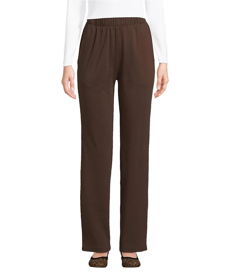 Lands' End Petite Sport Knit High Rise Pants