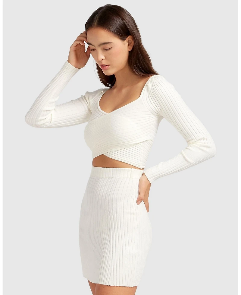 Belle & Bloom Forget Me Not Knit Crop