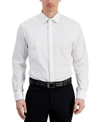 Alfani Men's Slim Fit Covered Placket Tuxedo Shirt, Created for Macy's