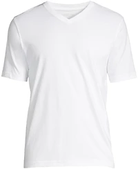 Lands' End Men's Big & Tall Super-t Short Sleeve V-Neck T-Shirt