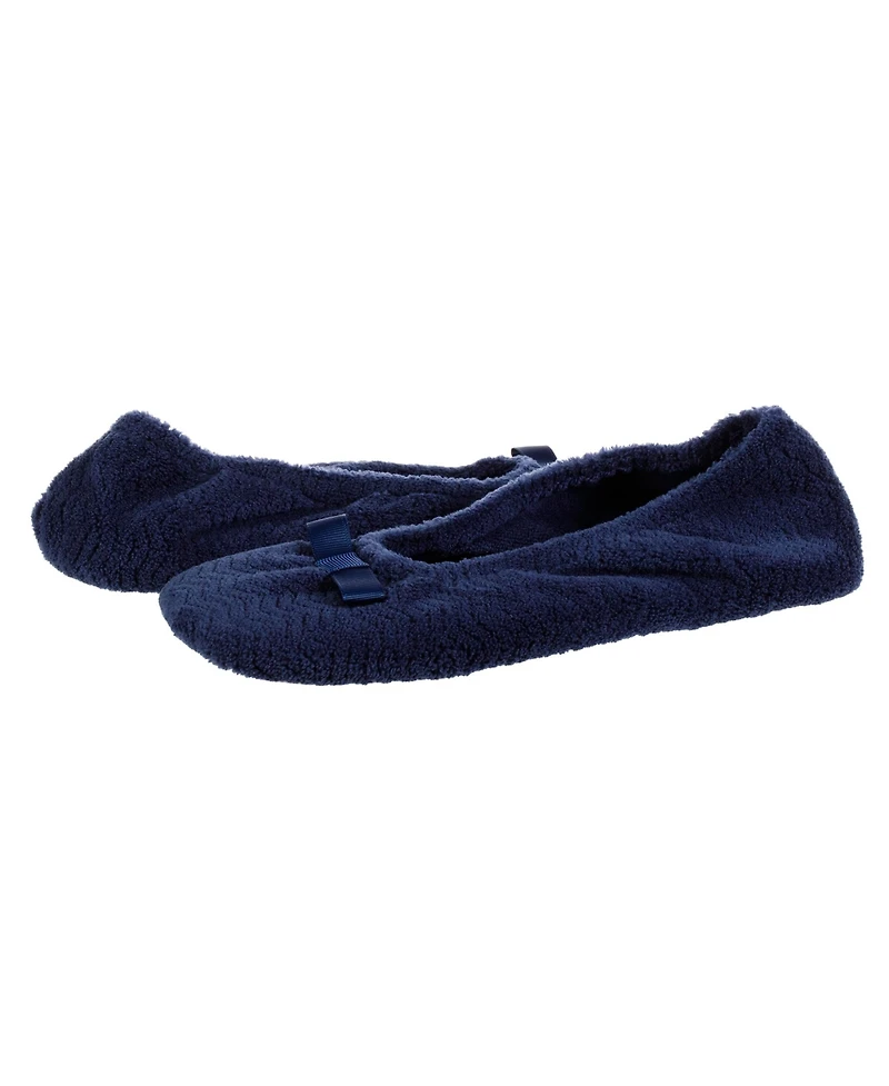 Isotoner Signature Women's Chevron Micro Terry Ballerina Slipper