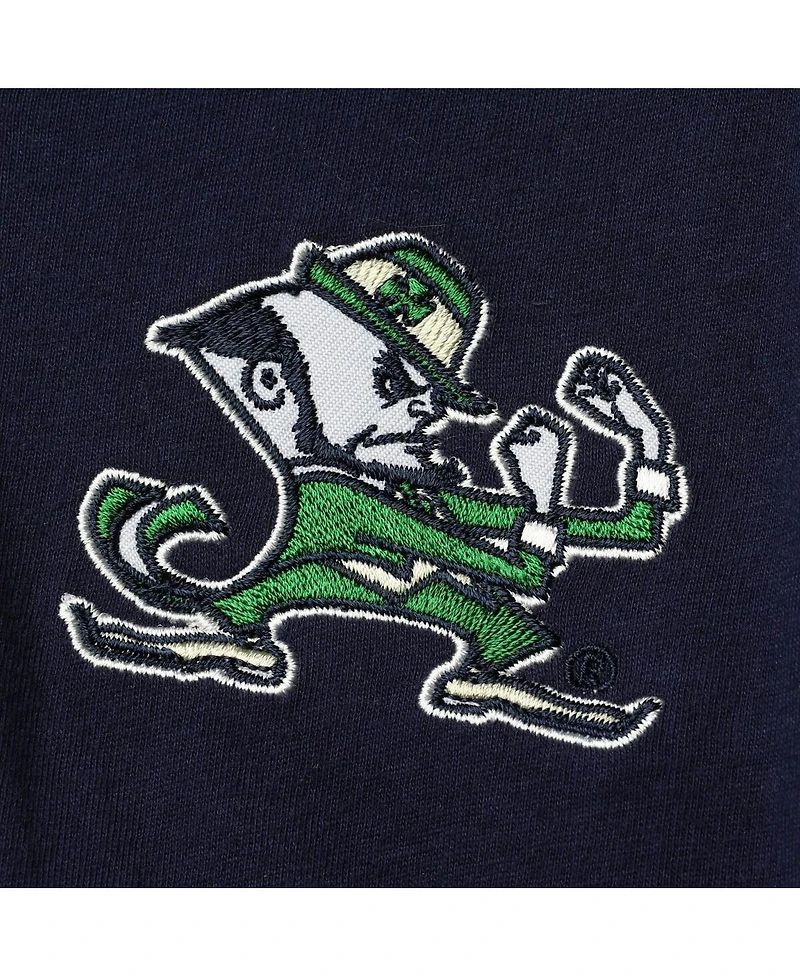 Toddler Boys Colosseum Navy, Heathered Gray Notre Dame Fighting Irish Poppies Hoodie and Sweatpants Set