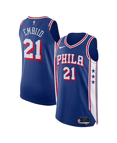 Men's Nike Joel Embiid Royal Philadelphia 76ers Authentic Jersey - Icon Edition