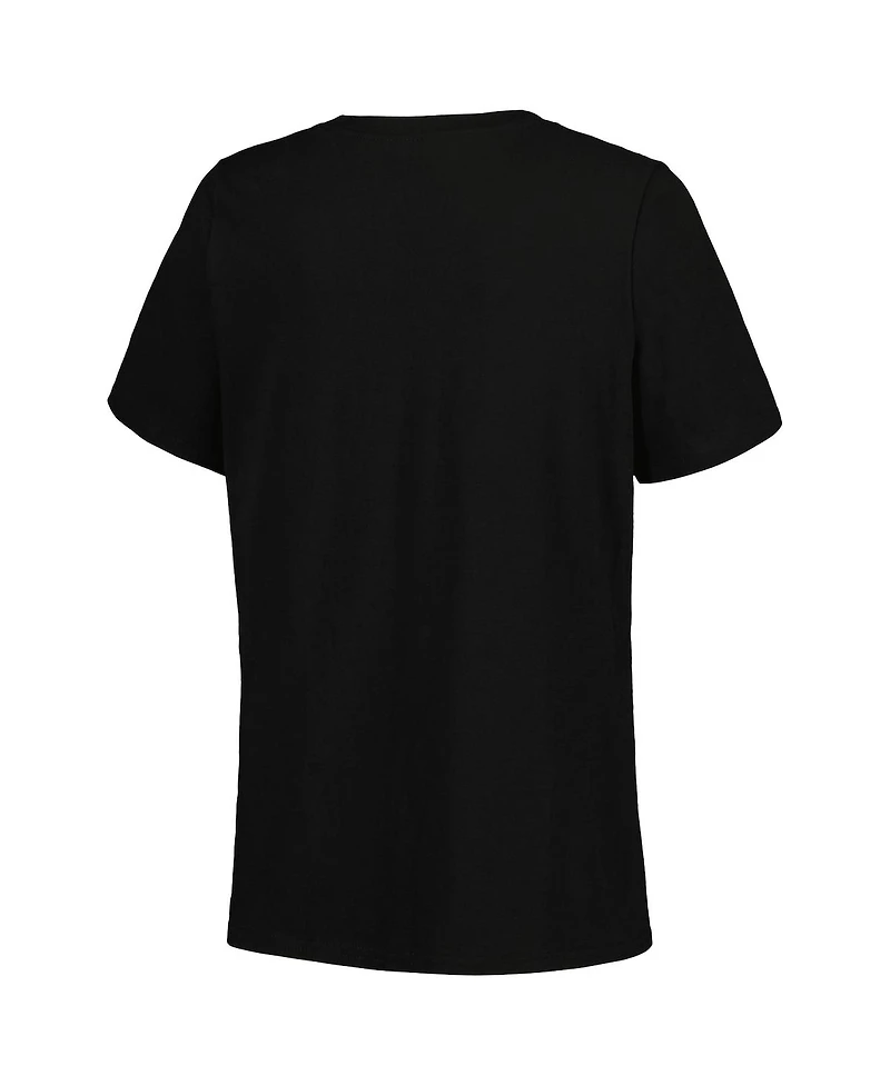 Women's Black Halloween Graphic T-shirt