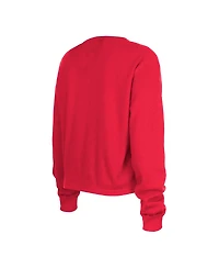 Women's New Era Red Atlanta Falcons Thermal Crop Long Sleeve T-shirt