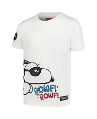Big Boys and Girls Freeze Max White Peanuts Snoopy Hero T-shirt