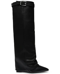 Steve Madden Women's Corenne Cuffed Wedge Tall Dress Boots