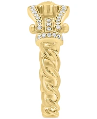 Effy Diamond Horseshoe Buckle Ring (1/6 ct. t.w.) in 14k Gold