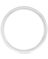 Men's Polished Comfort Fit Wedding Band in Platinum
