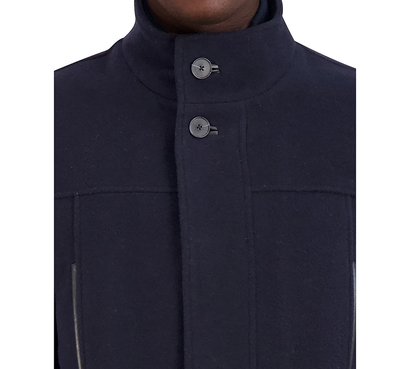 Cole Haan Men's Heavy Plush Car Coat