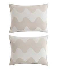 Closeout! Marimekko Lokki Cotton 3 Piece Duvet Cover Set