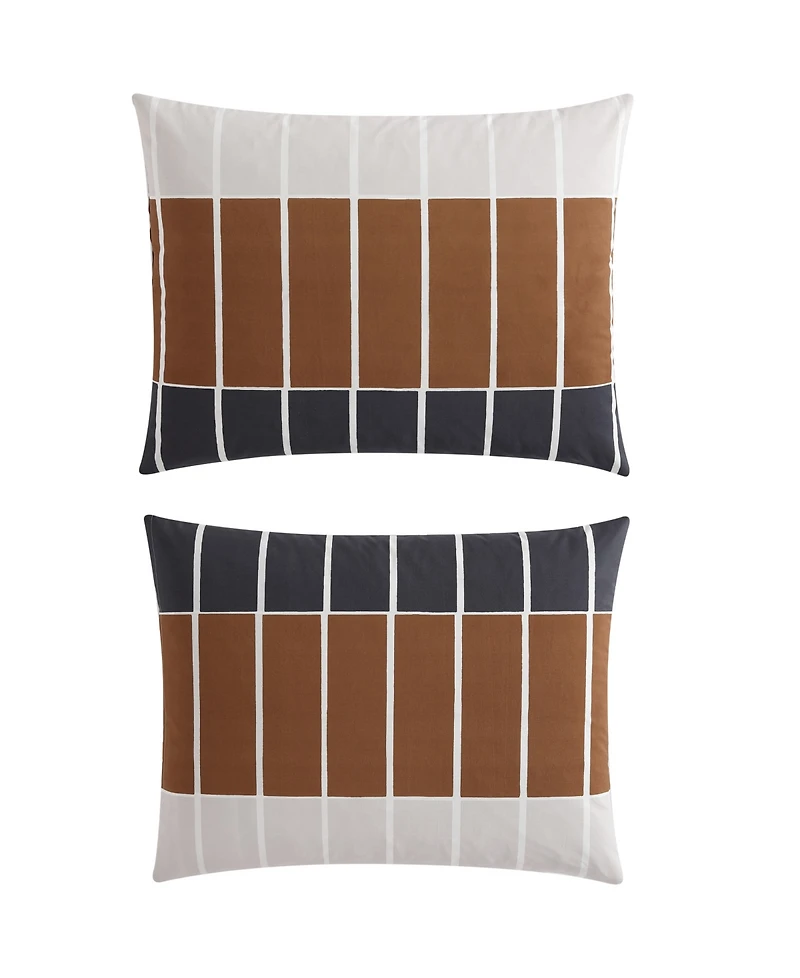 Marimekko Tiiliskivi Raita Cotton 3 Piece Duvet Cover Set