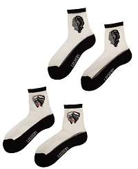 Lechery Women's Femme Fatale 2 Pairs of Sheer Crew Socks