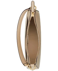 Lauren Ralph Women's Crosshatch Leather Medium Danni Shoulder Bag