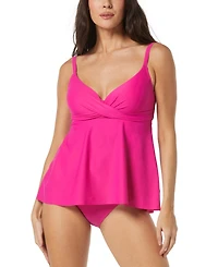 Coco Reef Contours Diamond Underwire Wrap Tankini Top