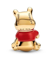 Pandora 14k Gold-Plated Unique Metal Blend Multicolor Disney Winnie the Pooh Bear Charm