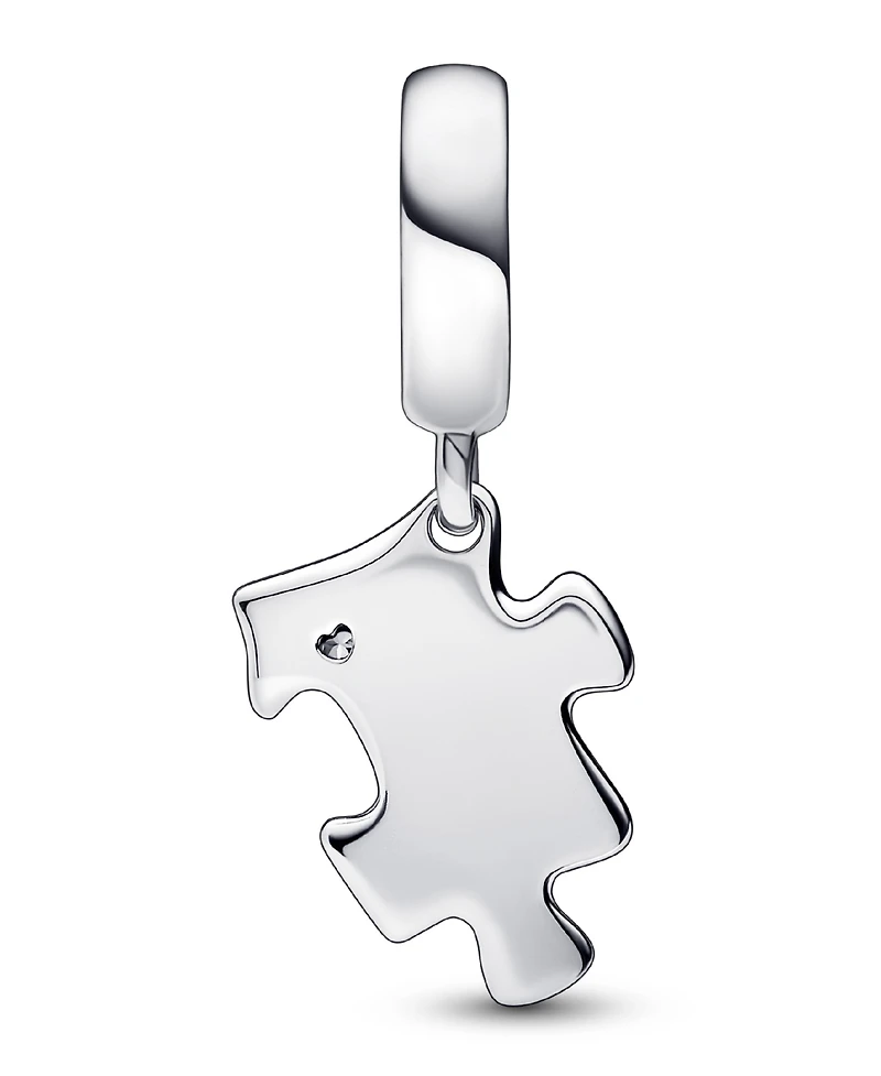 Pandora Cubic Zirconia Sparkling Puzzle Piece Dangle Charm