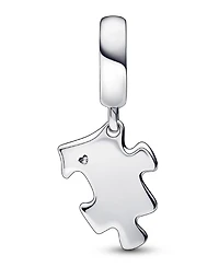 Pandora Cubic Zirconia Sparkling Puzzle Piece Dangle Charm