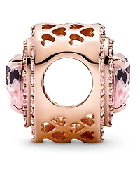 Pandora Mixed Stone Sparkling Levelled Heart Charm