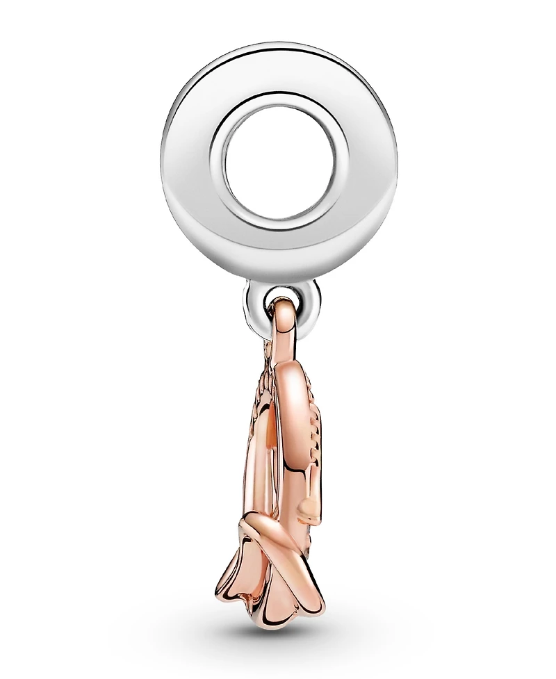 Pandora Cubic Zirconia Two-Tone Mom Dangle Charm