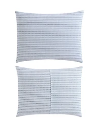 Eddie Bauer Ticking Stripe Cotton Percale Piece Duvet Cover Set