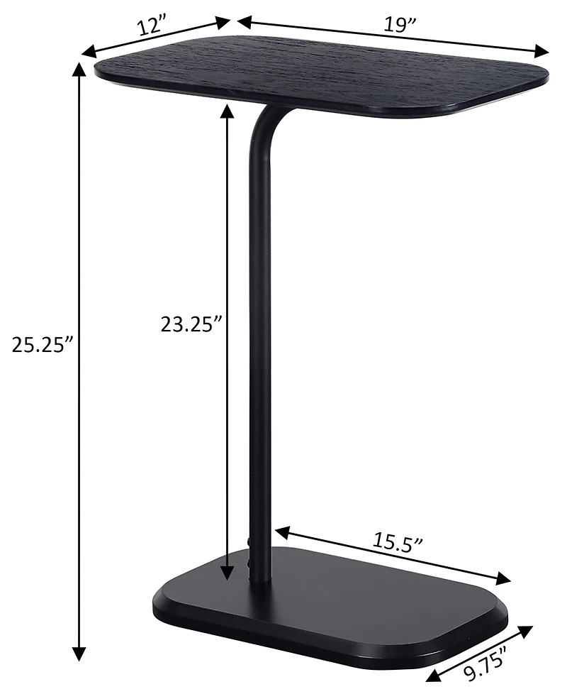 Convenience Concepts 19" Medium-Density Fiberboard Oslo C End Table
