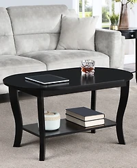 Convenience Concepts 36" Medium-Density Fiberboard American Heritage Oval Coffee Table