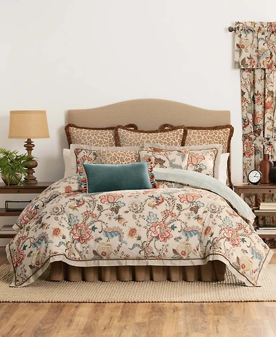 Rose Tree Haylie Floral Print 4-Pc Comforter Set, Queen