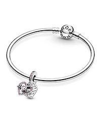 Pandora Mixed Stone Heart Mom Dangle Charm