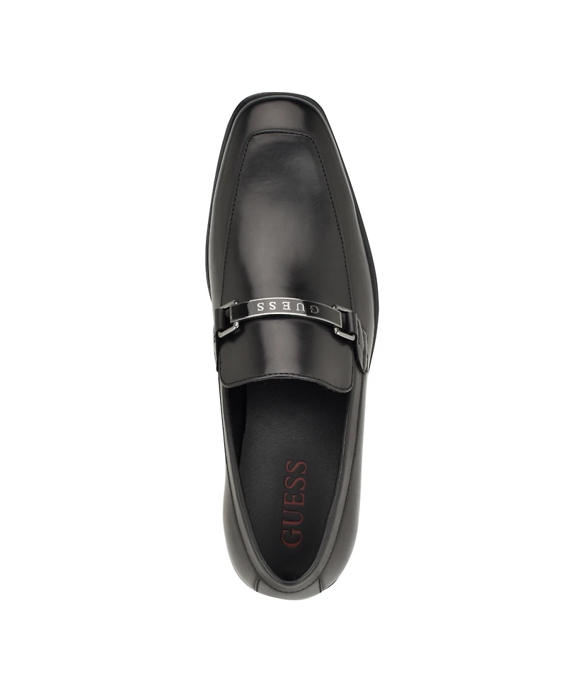 Guess Men's Hisoko Square Toe Slip On Dress Loafers