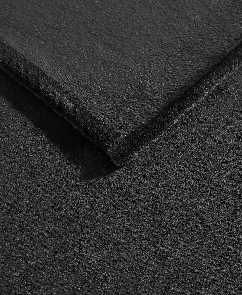 Kenneth Cole Reaction Solid Ultra Soft Plush Fleece Blanket