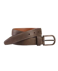 Johnston & Murphy Men's Oiled Contrast Stitched Belt