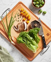 Zwilling Cherry Wood Carving Board with Handles