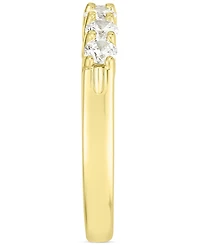 Diamond Seven Stone Polished Band (1/2 ct. t.w.) in 14k Gold