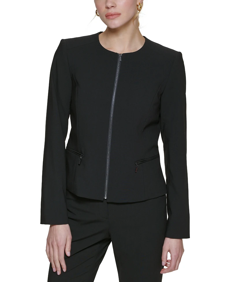 Calvin Klein Collarless Blazer