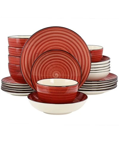 Elama Gia 24 Pc. Dinnerware Set, Service for 6