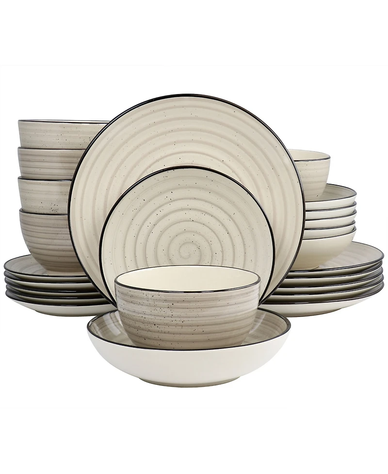 Elama Gia 24 Pc. Dinnerware Set, Service for 6