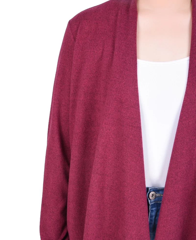 Ny Collection Women's Sleeve Swing Cardigan Sweater