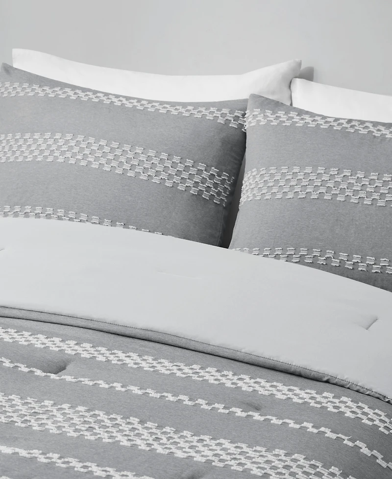 Madison Park Drew Clipped Jacquard 5-Pc. Comforter Set